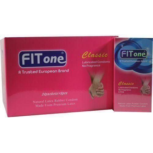 Fitone 144 préservatifs, soit 24 boîtes de préservatifs Classic de 6 pièces chacune