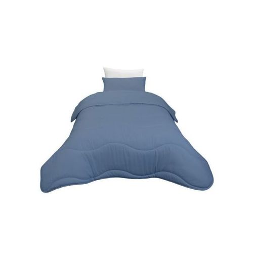 Couette Uni Microfibre Antiallérgique Bleu Glacier  (1Place) 160x220 cm