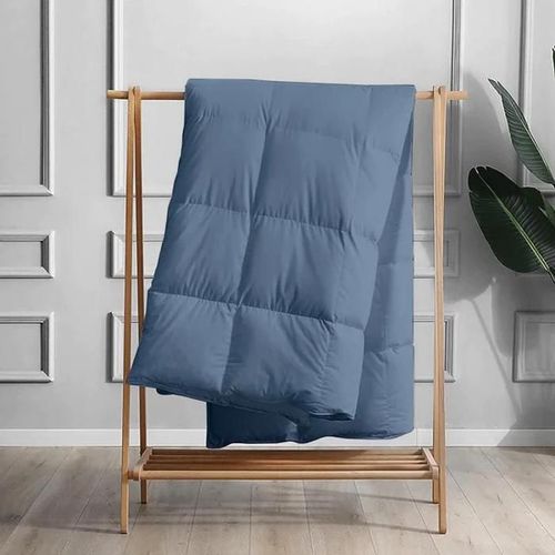 Couette Unie Pétrole Microgel Malabata + Taies D'oreiller Offertes // Chaude C°+++ & Antiallérgique
