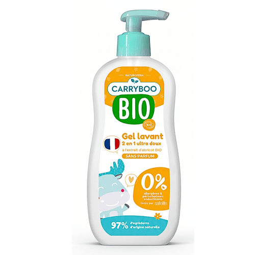 Carryboo Gel Lavant 2en1 Ultra Doux Abricot 500ml