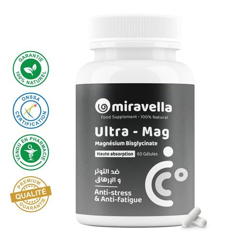 Magnesium Glycinate – 60 capsules, 100% natural