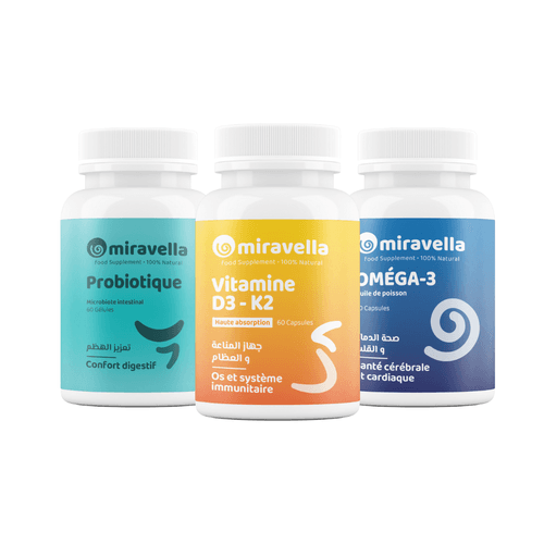 Immunity & Energy Pack – Vitamin D3-K2, Omega 3 & Probiotics