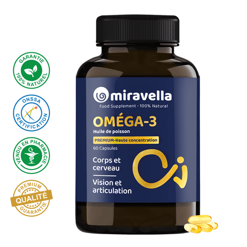 Omega 3 Fish Oil – 60 capsules, 100% natural