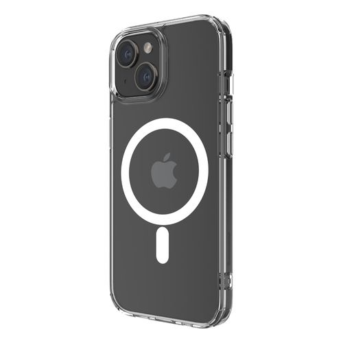 QDOS HYBRID FORCE avec SNAP (MagSafe) iPhone 15 Transparent