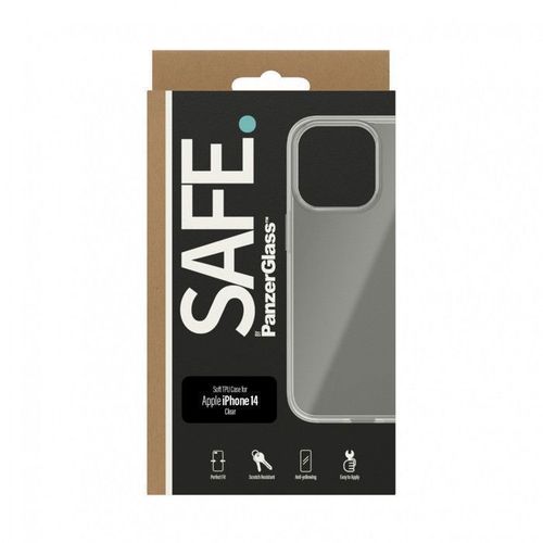 SAFE Coque de protection transparente en TPU pour iPhone 14 Pro