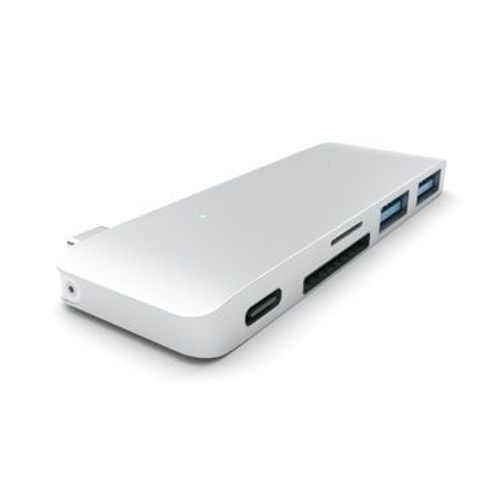 Adaptateur Passthrough USB-C 4-en-1 (Argent)
