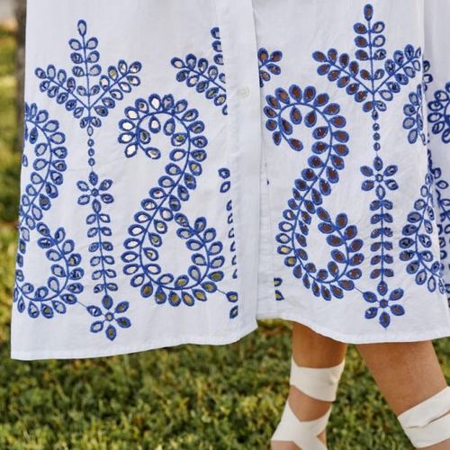 Robe chemisier longue