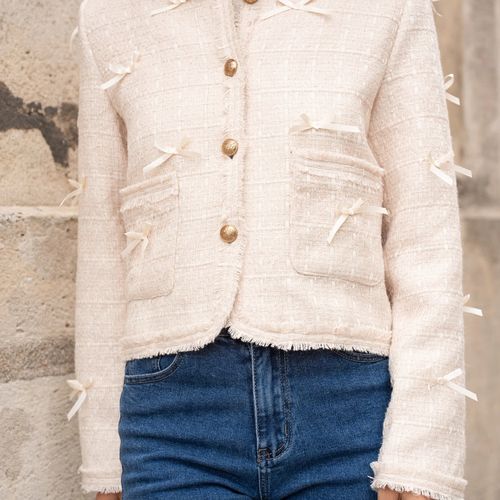 Veste en tweed & nœuds