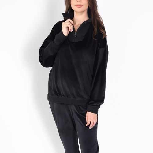 Pyjama Col Montant Zippé | Collection Velvet MLC