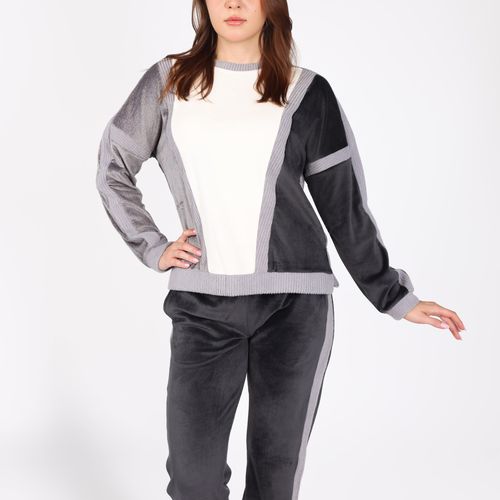Pyjama Bicolore en Velours Doux | Collection Velvet MLC