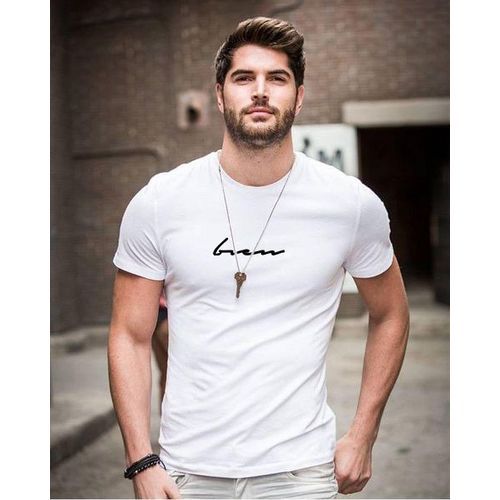 T-shirt Homme Blanc Ori bien Signature