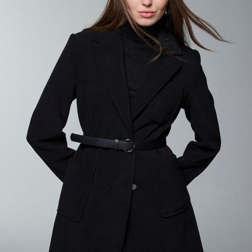 Veste À Double Boutonnage Ceinturée