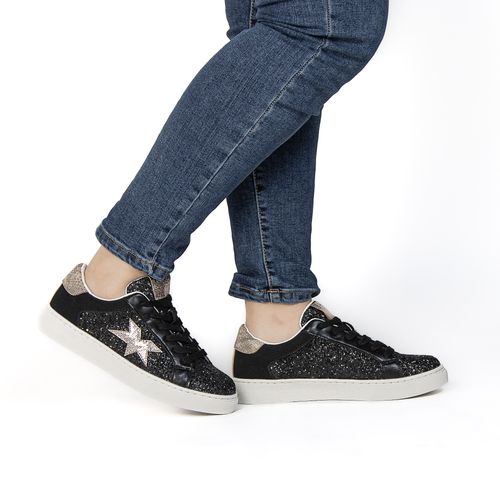 Glam – Baskets Femmes En Noir