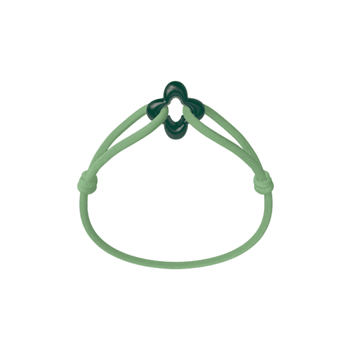 Bracelet Cordon - Green Clover