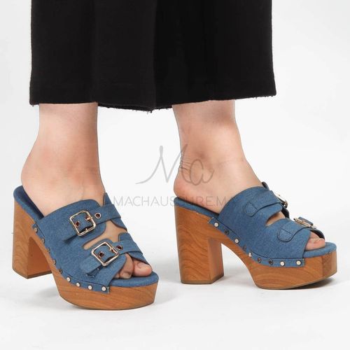 Ortensia - Sandales À Talon En Jeans