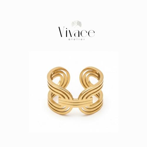 Bague Vivace Ajustable Harmonie Dorée