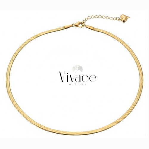 Collier Vivace Serpent Doré