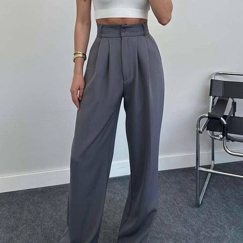Pantalon palazzo taille haute 