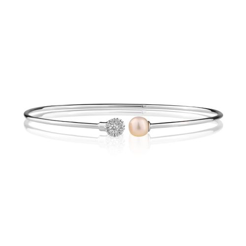 Bracelet Jonc en Argent 925 Rh & FWP