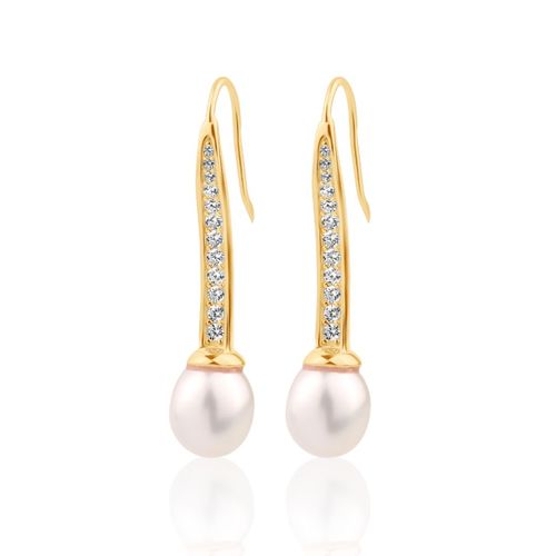 Boucles doreilles crochet Excellence Plaqué Or 18K 3Mic & FWP