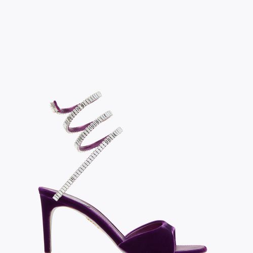 Sandale Spark en Velours Porpora