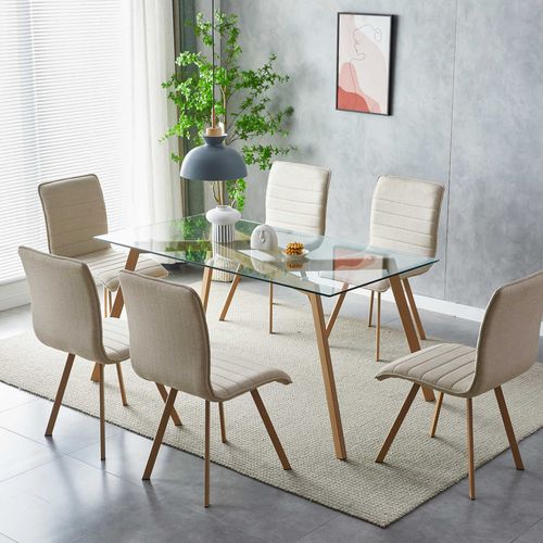 Lara Table Rectangulaire 150 X 80 Cm ( Sans Chaises )