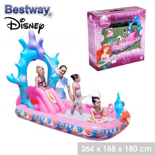 BESTWAY - Piscine petite sirène disney 264X168X180CM