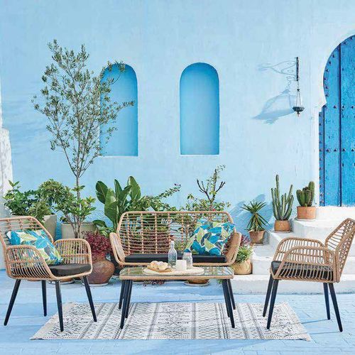 Dakhla Ensemble Salon De Jardin 4 Pièces