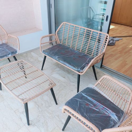 Dakhla Ensemble Salon De Jardin 4 Pièces