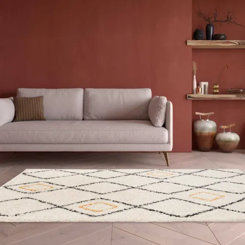 Gipsy N°10 Motif Losange Tapis Moderne 160x230 cm