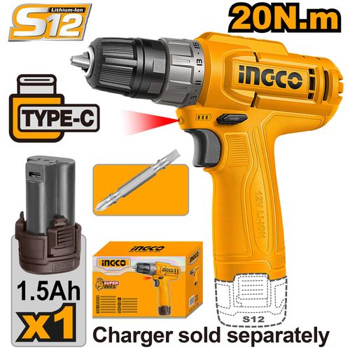 Visseuse A Batterie 12 V 1.5ah Ingco