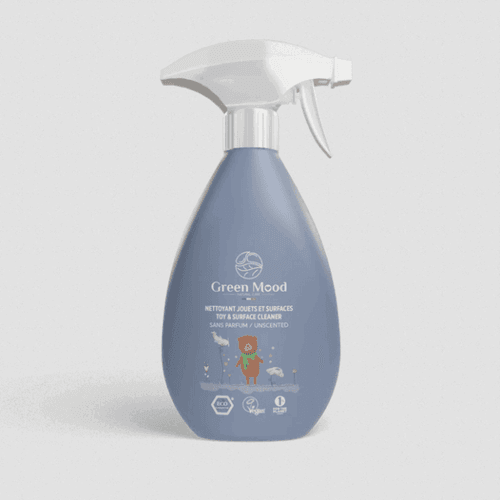 BÉBÉ Nettoyant Jouets & Surfaces Spray 500ml Écologique Hypoallergénique Désinfectant