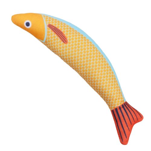 Cat Kick Toy with Catnip – Soft Plush Fish