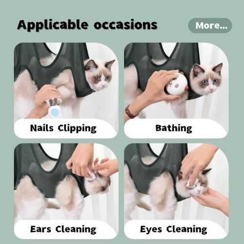 Cat Grooming Hammock – Anti-Scratch Restraint for Nail Trimming
