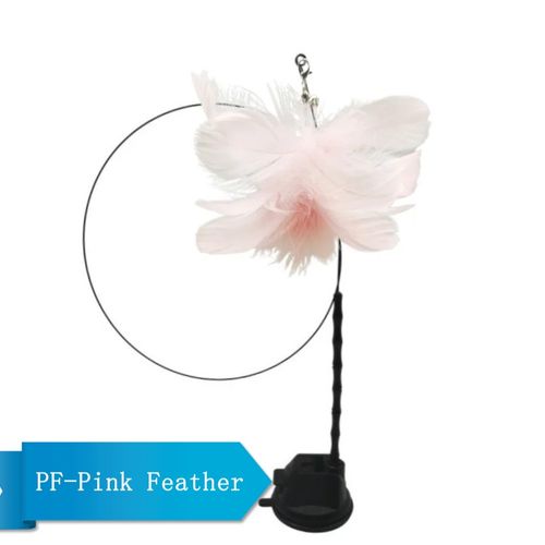 Jouet Pour Chat Canne avec support PINK FEATHER