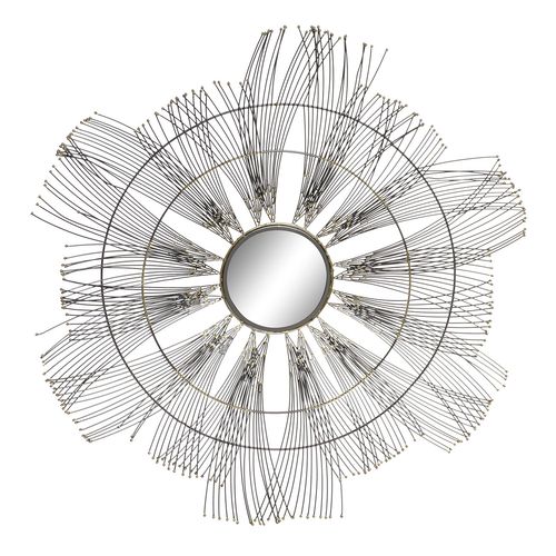 Decoration Murale Métal Miroir 100x9x100 Cercle