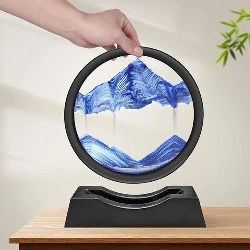 Sablier 3d Paysage Naturel Coulant Sable Image Mouvement Grain Sablier Quicksand