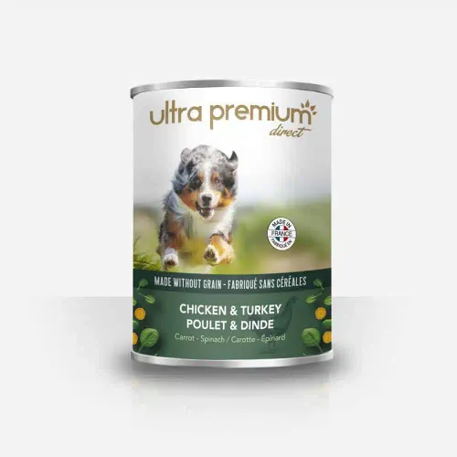 Paté pour Chien Au Poulet et Dinde sans Céréales – 400g