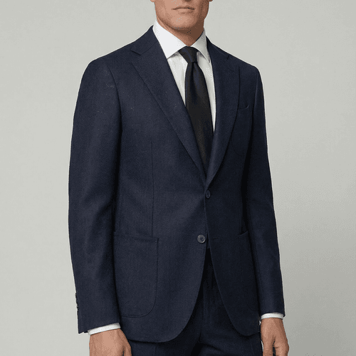 Arezzo Suit – Zignone Fabric – 96% Wool, 4% Cashmere – Navy