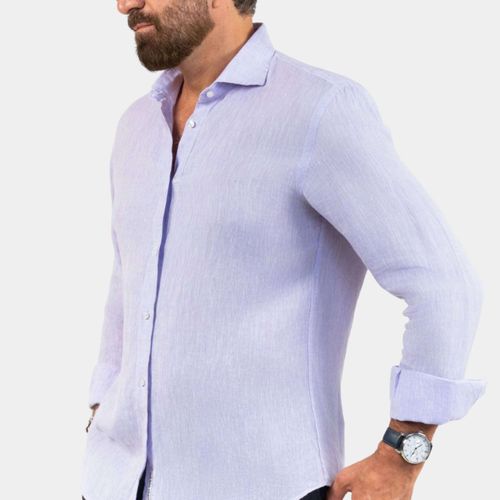 Fefe Violet Linen Shirt