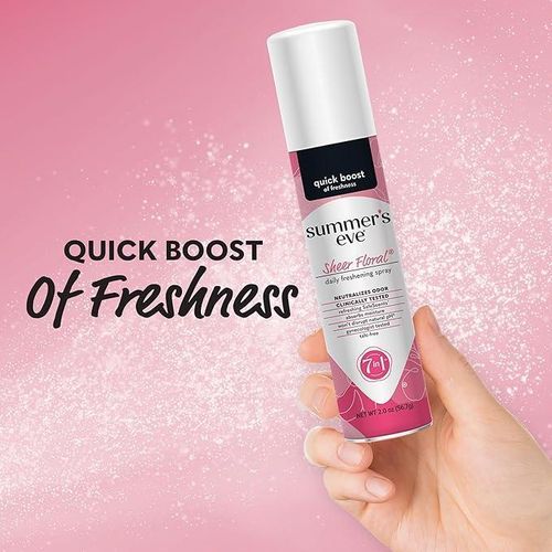 Summers Eve Spray Féminin Intimes Rafraîchissant - Sheer Floral 5 in 1 - 56.7g