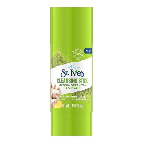 St Ives Match Green Tea & Ginger, Nettoyant Facial Stick - Made in Usa