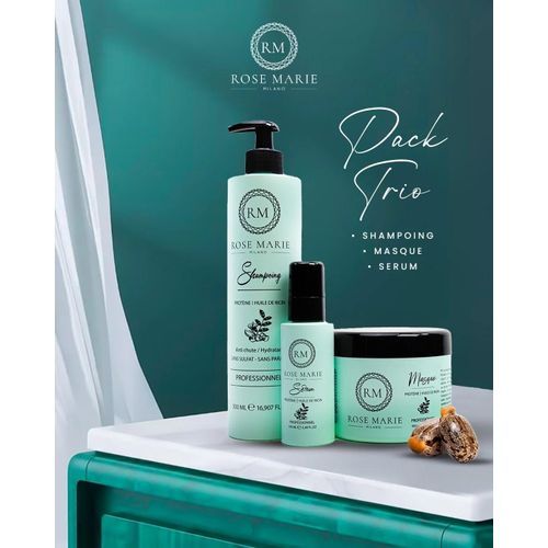 Rm Pack Trio Shampoing, Masque et Sérum - Huile de Ricin