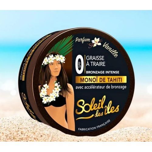 Soleil des Îles Accélérateur de Bronzage Graisse à Traire Parfum Vanille - 150ml
