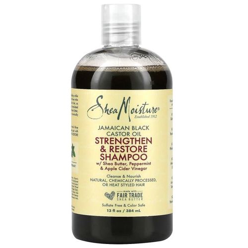 Huile de Ricin Noire Jamaïcaine, Shampooing Fortifiant et Réparateur