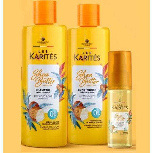 Shampoing & Après-shampoing & Sérum - Hydratant au Beurre de Karité