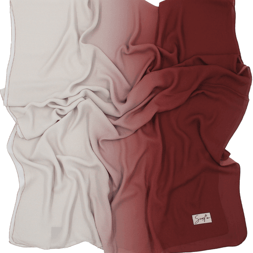 Chale Yaomy® Dégradé - G31 Bordeaux To Beige