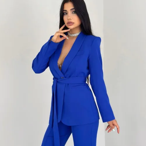 Ensemble Tailleur Importé Ceinturé - Importé De La Turquie