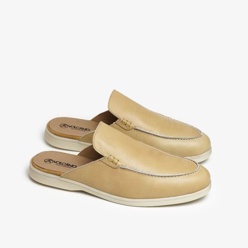 Babouche Walk Cuir Sable