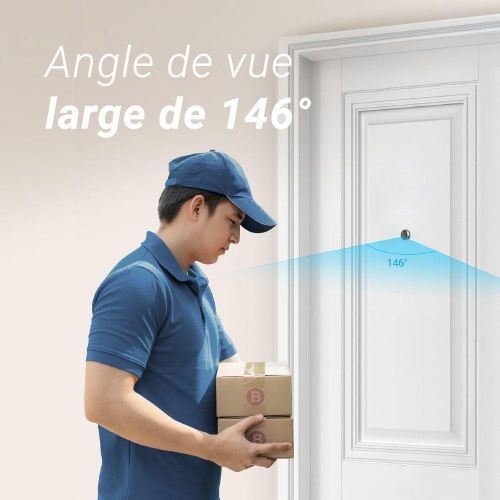 HP2 1080P Judas Numérique, Visiophone Connecté Interphone Vidéo, Caméra